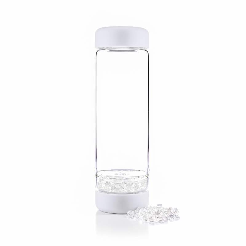 Inu Crystal Water Bottle - Cloud White